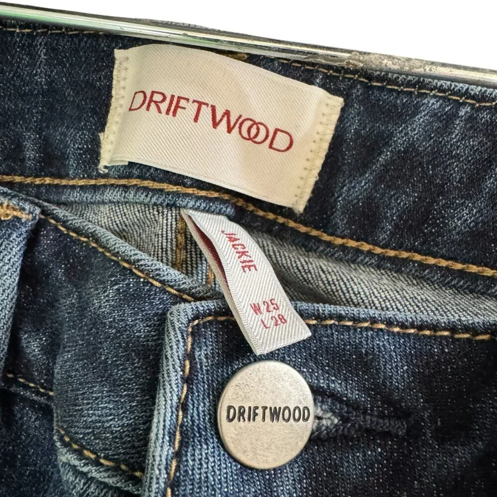 Driftwood X Bluebell Fleur Jackie Embroidered High Rise Skinny Jeans W25…